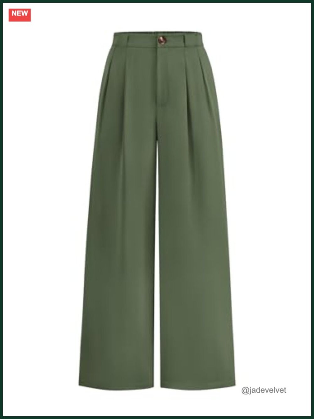 Dressy High Waisted Wide Leg Pleated Pants with Pockets